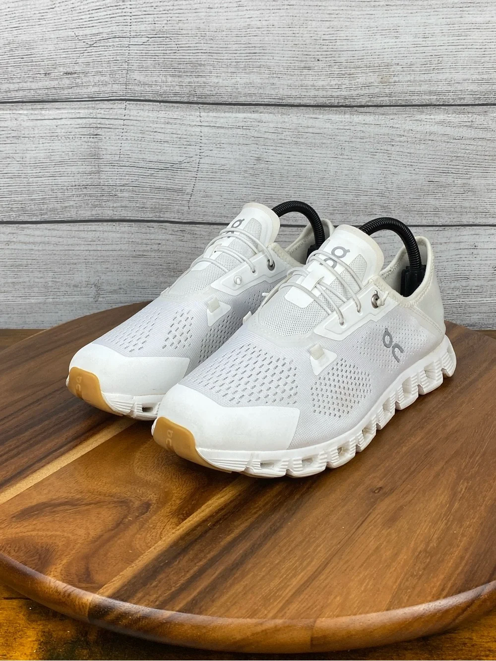 ON Running Cloud 5 Coast All White Slip On Lifestyle Shoe Women’s Sneaker Size 9
